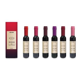 EELHOE Vin Rouge Lip Tint, Portable Waterproof Non-Fading Moisturizing Red Wine Bottle Lip Glaze Glossy Lipbalm Lipgloss Lipstick  Makeup Hydrating - Color: Rose red
