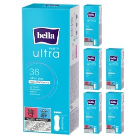 bella Panty Ultra Extra Long Panty Liners Pack of 6 (6 x 36 Pieces)