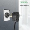 TENINYU 3-Pole, 3 Wire Dryer Plug Extension Cord Replacement Electrical