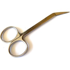 Ostomy Medical Bandage Stoma Bag Pouch Blunt Round Tip Mini Curved 4.5" Scissors Cutter