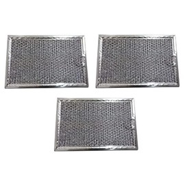 (3) Microwave Mesh Grease Filters for GE WB06X10654 5" x 7 5/8" x 3/32" - Belts, V-Belts, Spare Parts for Lawn Mowers, Vacuum Cleaners and More
