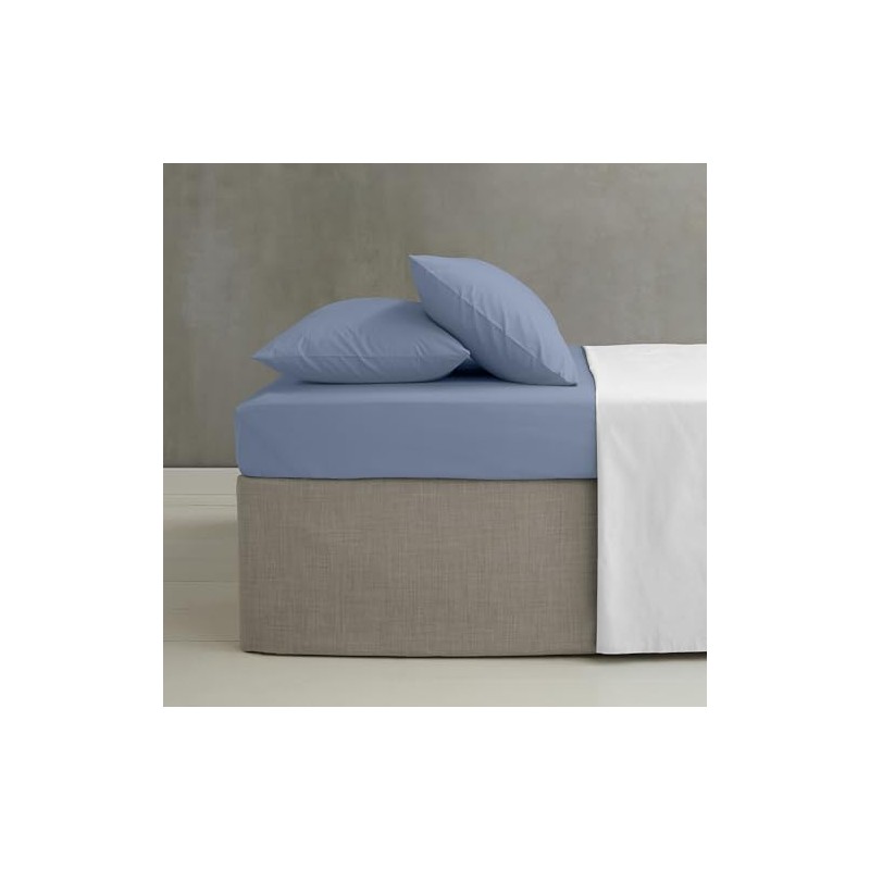 Catherine Lansfield Easy Iron Percale Standard Pillowcase Pair Lansfield Blue