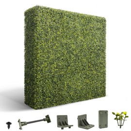 Windscreen4less 36Wx18Hx12D inches Artificial Boxwood Hedge Wall, Greenery Fake Grass Background Partition, Outdoor Privacy Wall for Terrace, Balcony, Restaurant, Garden, Party Decoration