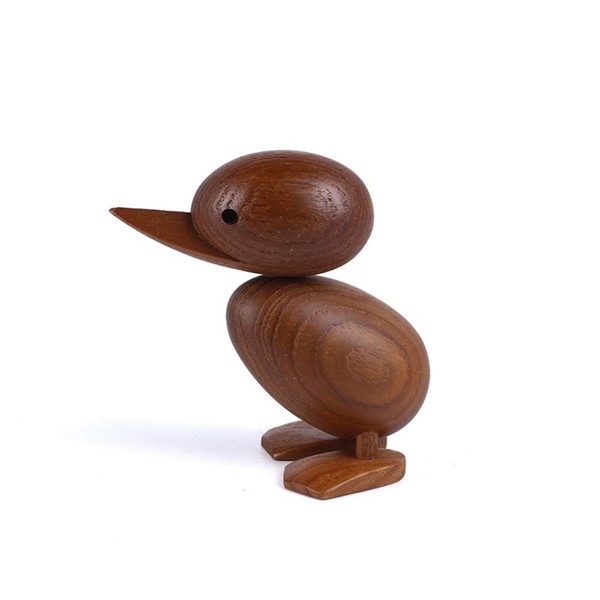 Ducking Child Duck Wooden Scandinavian Miscellaneous Goods Figurine Wooden Object