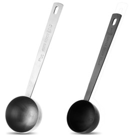 Ouligay 2Pcs 1 2 Teaspoon Tablespoon Measuring Spoon 15ml and 30ml Stainless Steel Metal Single Measuring Spoons Long Handled Individual Teaspoon Scoop Metal Measuring Spoon