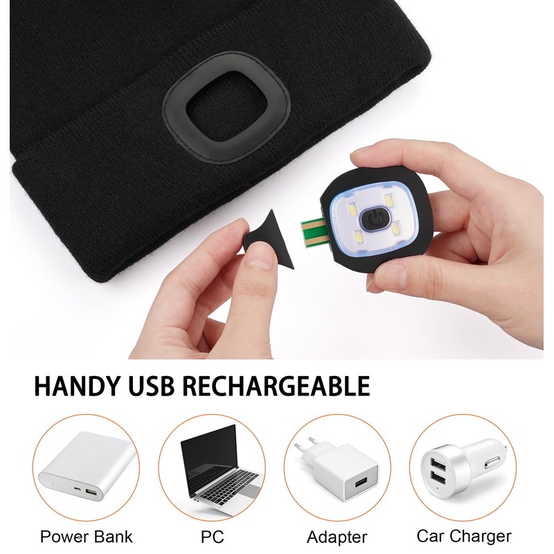 Wmcaps Stocking Gifts Stuffers for Men, Hat with Light Built