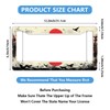 2PCS Japanese Samurai License Plate Frame Sunset Crow Red Sun