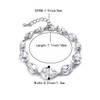 BriLove Wedding Bridal Crystal Bracelet for Women Multi Teardrop Clear