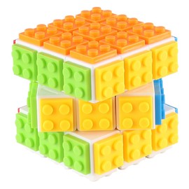 Puzzle Cubes 3x3x3 Magic Speed Cube Puzzles Black Sturdy and Operates Smoothly Great Colors Cube Puzzles Toy for Children and Adults (White)