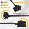 STARELO Extension cord with on/off switch, IP66 waterproof,Inline Power Switch