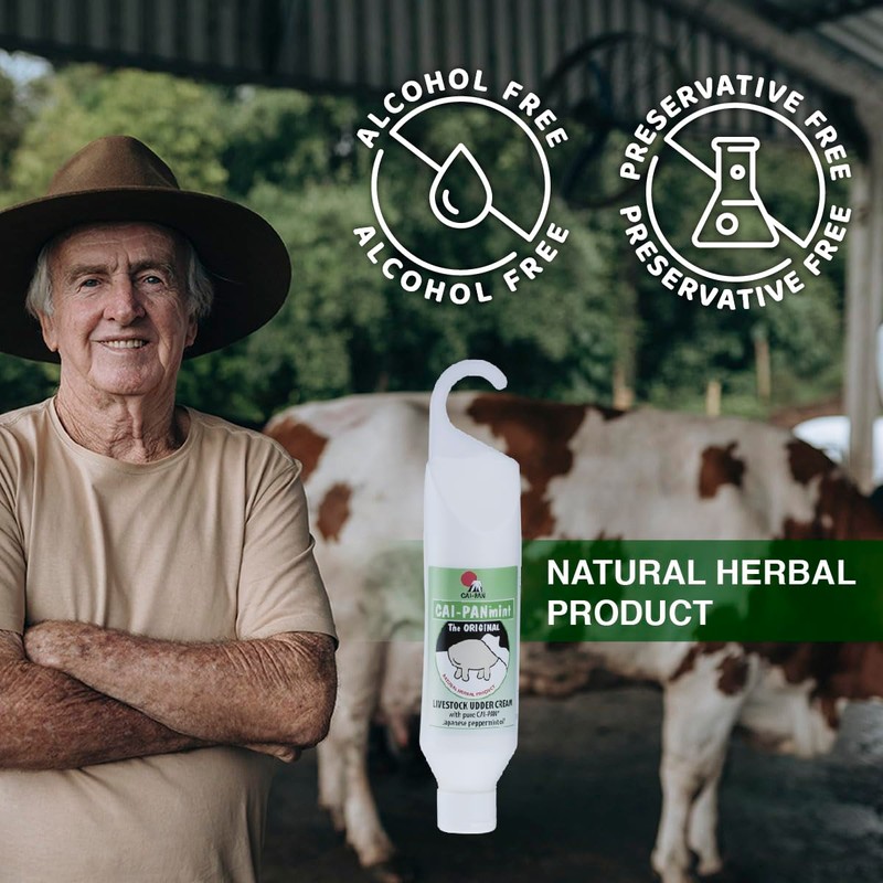 Cai-Pan Livestock Udder Cream With Pure CAI-PAN Japanese Peppermint Oil