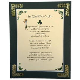 I'm Glad There's You - 8x10 Friendship Blessing with Green Matting