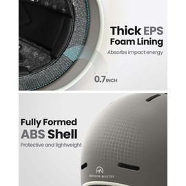 OutdoorMaster Bike Helmet for Adults,Adjustable Cycling Helmet for Men & Women - Safety Certified for Bicycle Skateboard Road Bike Skating Roller Commuting Helmet - Slate Grey,L