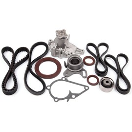 SCITOO Timing Belt Kit V-Belt Water Pump fit 01-05 HYUNDAI ACCENT ENG CODE G4EC 1.6L