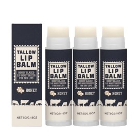 IZBEAUVO - TALLOW LIP BALM HONEY GLAZED LIP MOISTURIZER FOR DRY LIPS