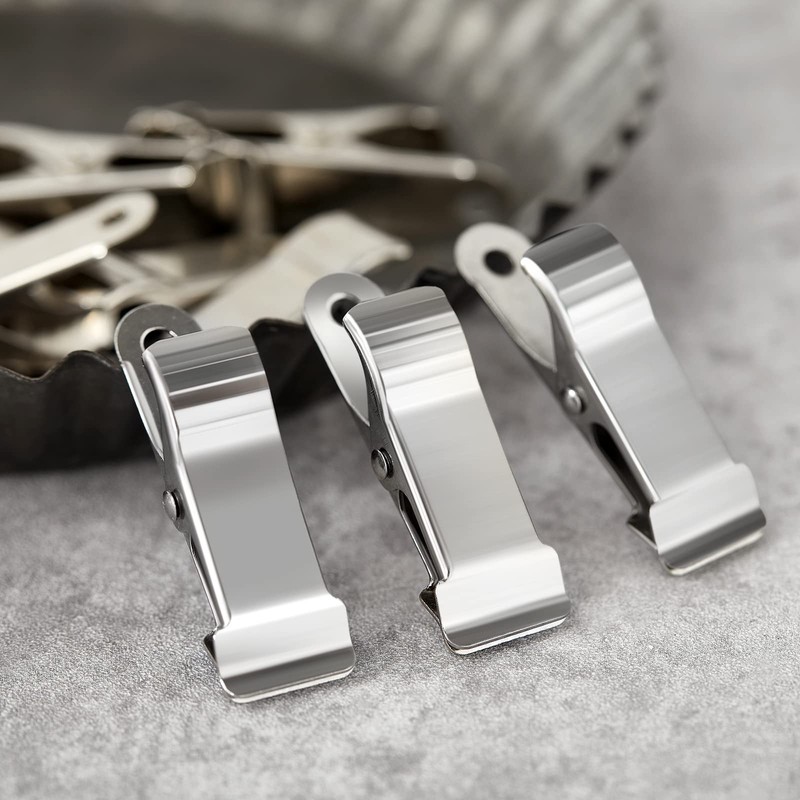 Metal Mini Clamps Mini Spring Clamp Crocodile Alligator Clips Silver