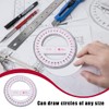 SULIUDAJI 2 Pieces Circle Protractor 360 Degree Protractor Ruler Math