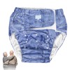 Adult Diaper Adjustable Washable Elderly Diaper Reusable Incontinence Nappy PantsA09