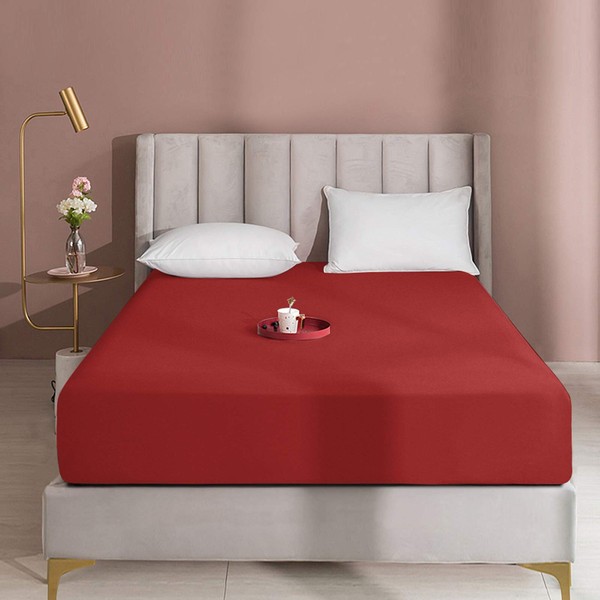 BEDSUM Microfiber 15 Inches Deep Pocket Twin XL Fitted Bed