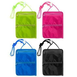 Neck Travel Bag for Passport/Tickets/Cash/Credit Cards and Other Valuables Assorted Colours, Multicoloured, Modern
