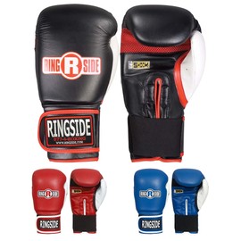 Ringside Gel Shock Boxing Super Bag Gloves, Black, Large