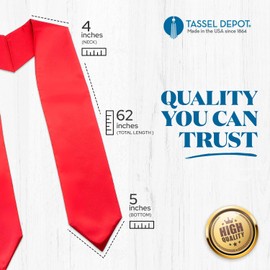 Tassel Depot Women's Graduation Stole One Size Gold Treasurer