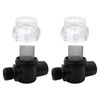 HaeKap 2 Pack Transparent RV Water Pump Strainer Filter Compatible