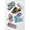 Comonsava Women's Socks, See-through Socks, Different Left and Right Patterns,
