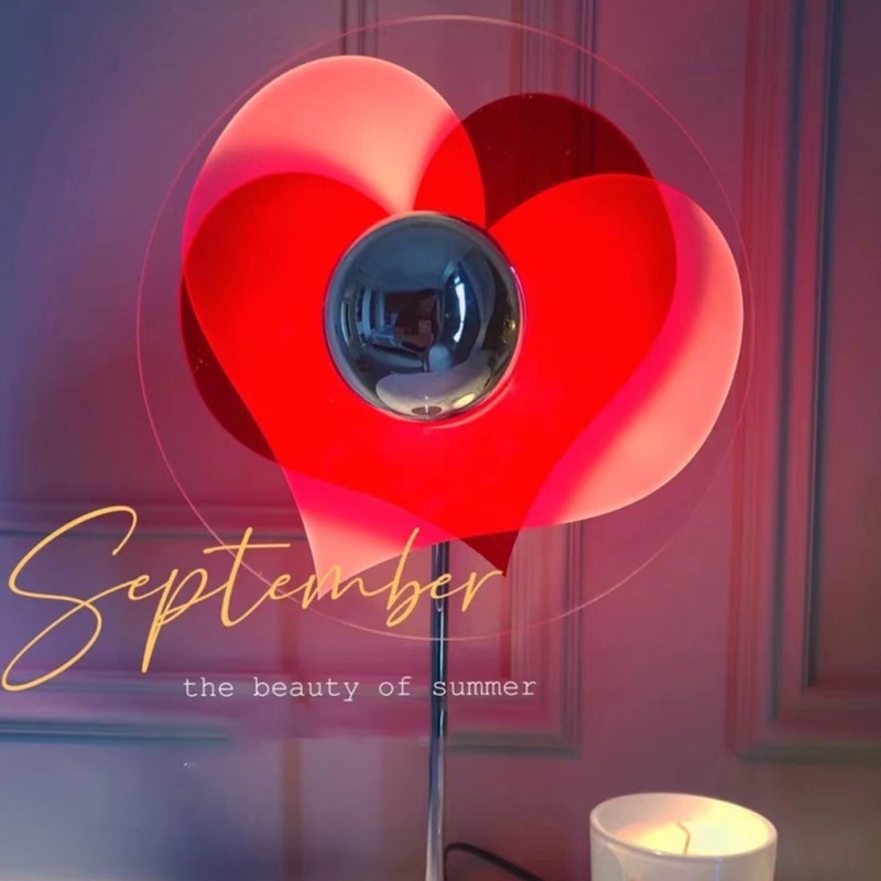 Love Heart Table Lamp Love Projection Lamp Heart Shaped LED