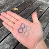 CLAN 2 Colors Set of 2 Solid Titanium Rings Lightweight