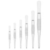 stonylab Precision Flat Tip Tweezers Set, 6 Pieces Stainless Steel