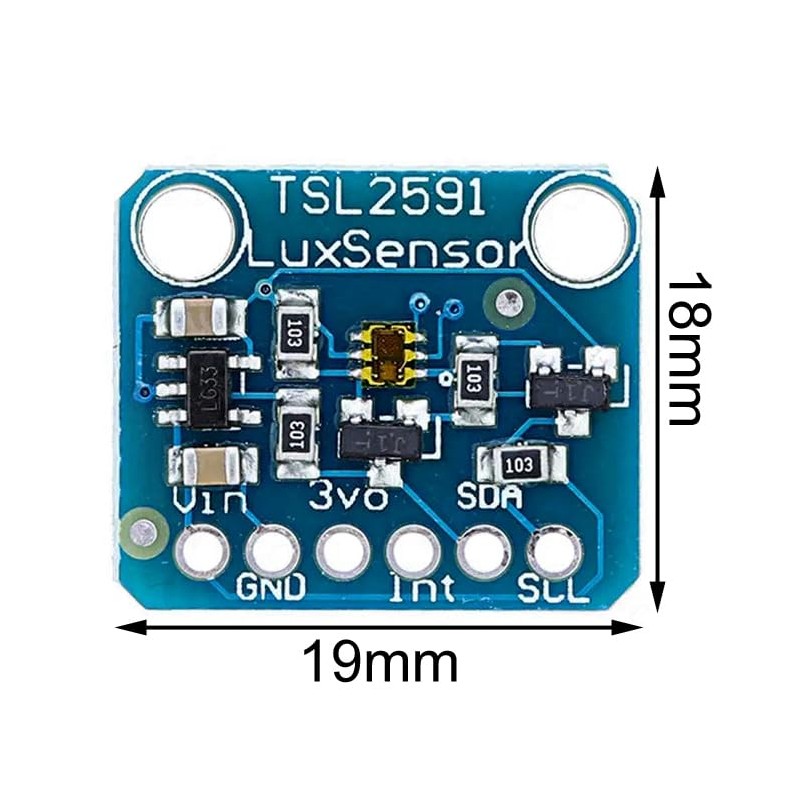 TSL2591 digital light sensor, DC 3.3 V-5 V I2C sensor