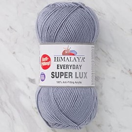 Himalaya Everyday Super Lux 100% Antipilling Acrylic Worsted-Aran Yarn 1 Skein 100 g 250 m, Yarn Weight 4- Medium, Color 47