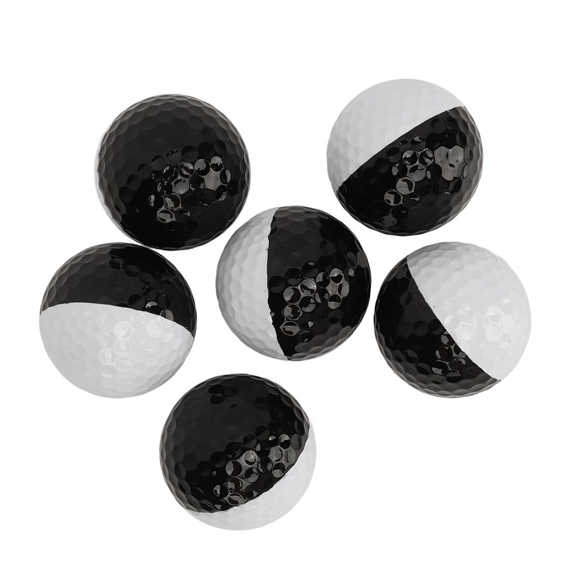 6PCS Golf Balls Synthetic Rubber Resin Putting Practice Ball for