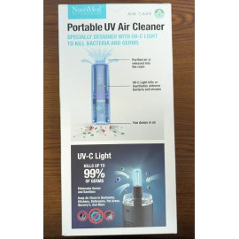 NuvoMed 1 PIECE - NUVOMED AIRCARE PORTABLE UV AIR CLEANER NEW IN BOX -WHITE
