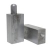 7" Square Rectangle Hinge Heavy Duty Weld on Steel Ball