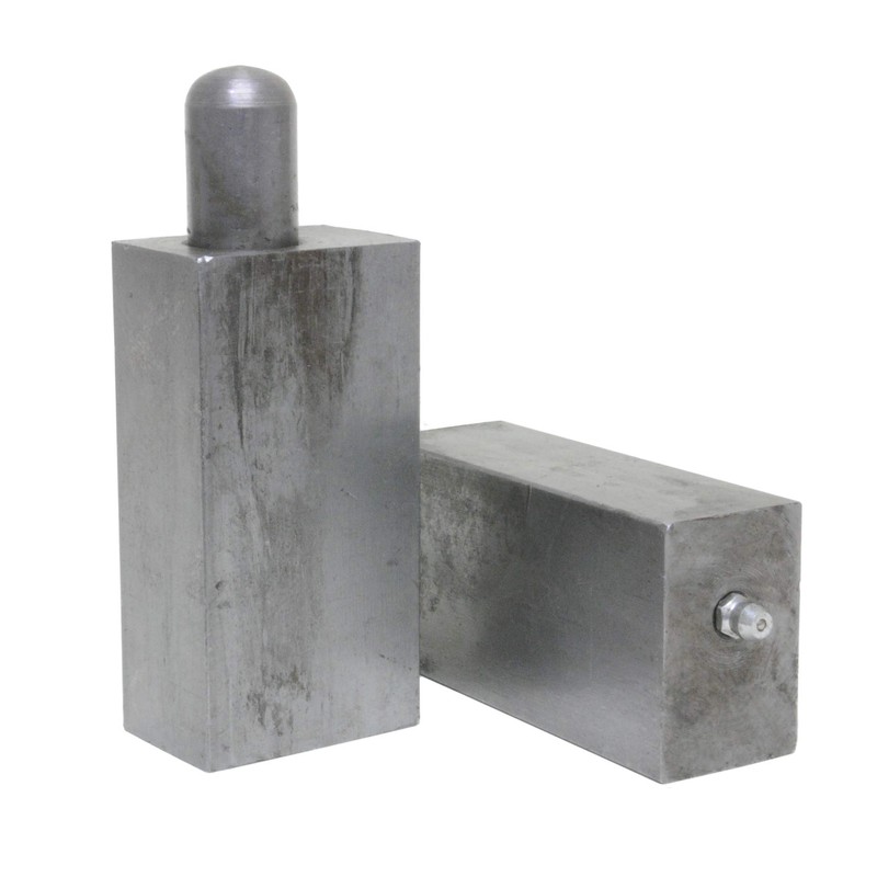 7" Square Rectangle Hinge Heavy Duty Weld on Steel Ball
