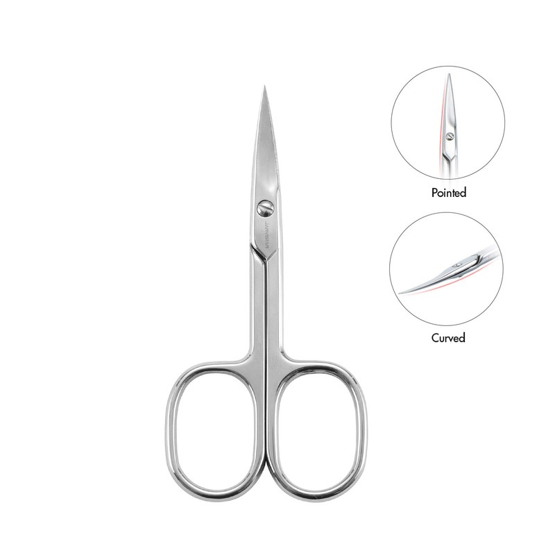 JARVISTAR Curved Edge Nail Scissors, Cuticle Scissors, Extra Sharp, Rustproof