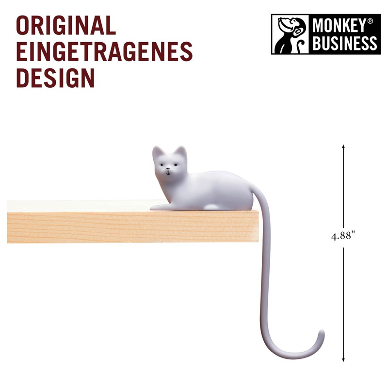 Monkey Business Ginger The Cat Tail Computer Monitor Hook Tight