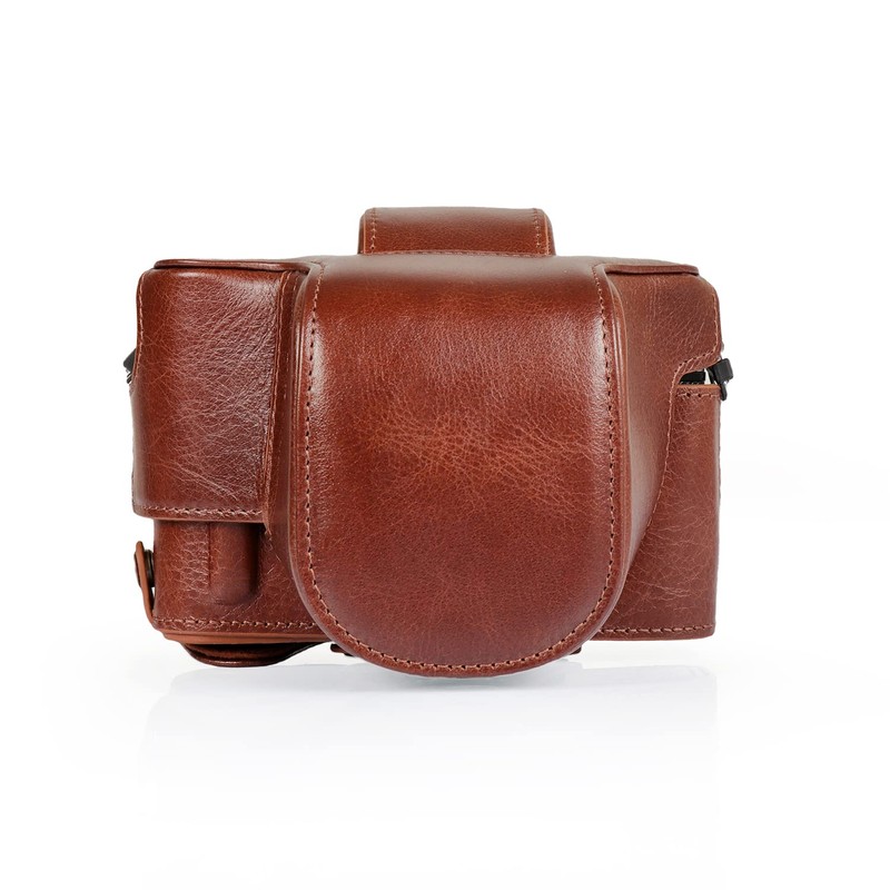 MegaGear Ever Ready Genuine Leather Camera Case Compatible with Nikon