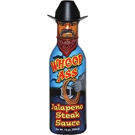 Whoop Ass Jalapeno Steak Sauce 12oz Bottle