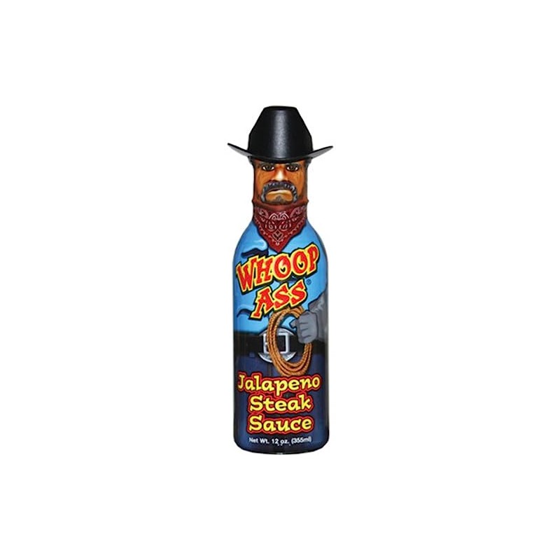 Whoop Ass Jalapeno Steak Sauce 12oz Bottle