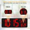 XREXS Large Digital Wall Clock with Remote Control, 16.5 Inch