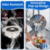 Stainless Steel Sink Drainer Anti-Clogging Basket Water Filter Sink Filter