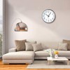 Tosnail 12 Inch Large Non Ticking Wall Clock, Round Silent