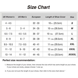 VXAR RainBoot ShoeCover Waterproof Transparent 3XL