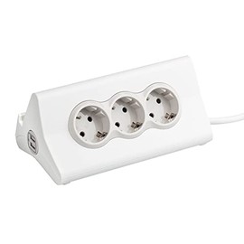 BASE MULTIPLE LEGRAND MOMO 694810 BLANCO - 3X2P+T - 2XUSB - SOPORTE TABLET - INTERRUPTOR - CABLE 1.5 M