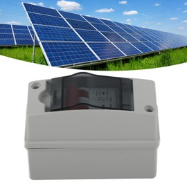 Solar Panel Disconnect Switch, Mini Circuit Breaker DC500V Solar PV System Isolator Solar Photovoltaic DC Switch IP65 Waterproof Housing Miniature Circuit Breaker Box (20A)