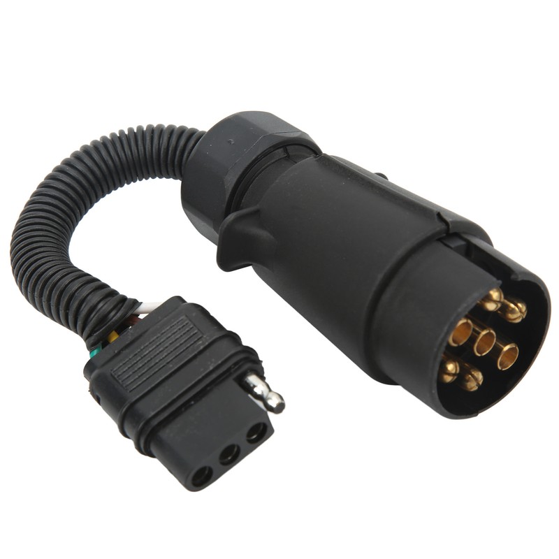 Trailer Wire Adapter Plug 7 Pin Round to 4 Pin
