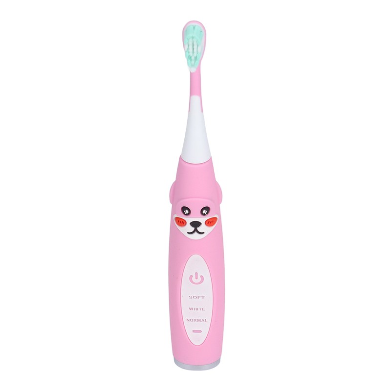 Kids Electric Toothbrush Sonic Smart Timer Cartoon Shape Soft IPX7